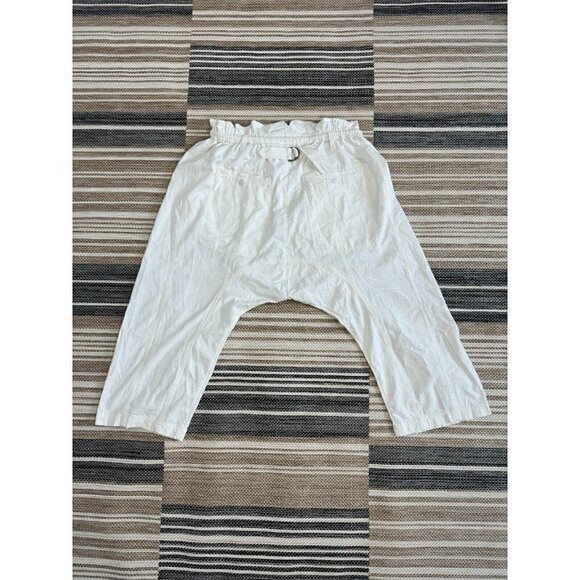 Free People Runyon Oversized Solid Harem Pants Paperbag Waist Cream Size XS - Picture 6 of 14